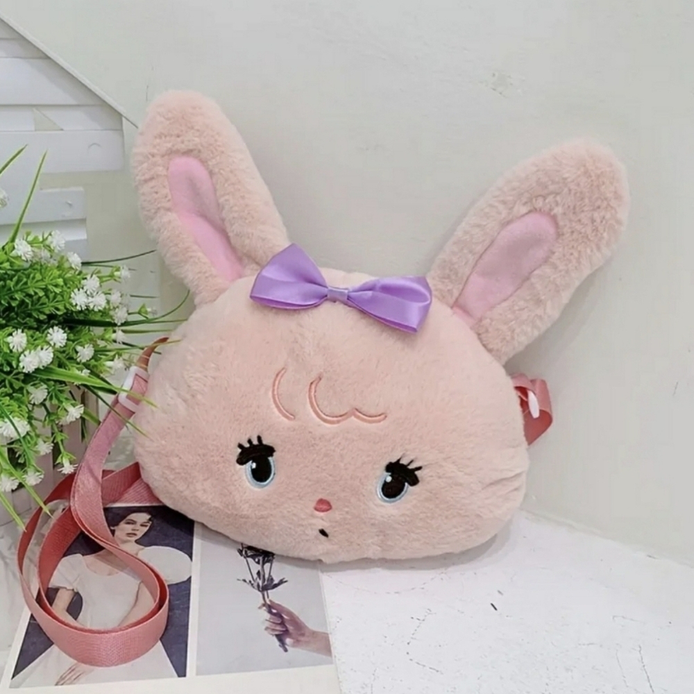 New Kawaii Pink Bunny Rabbit Crossbody Bag Easter